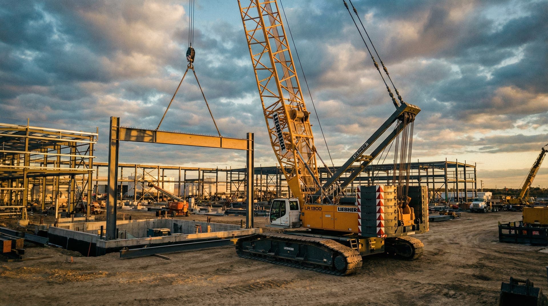 Crawler Cranes shipping and transport