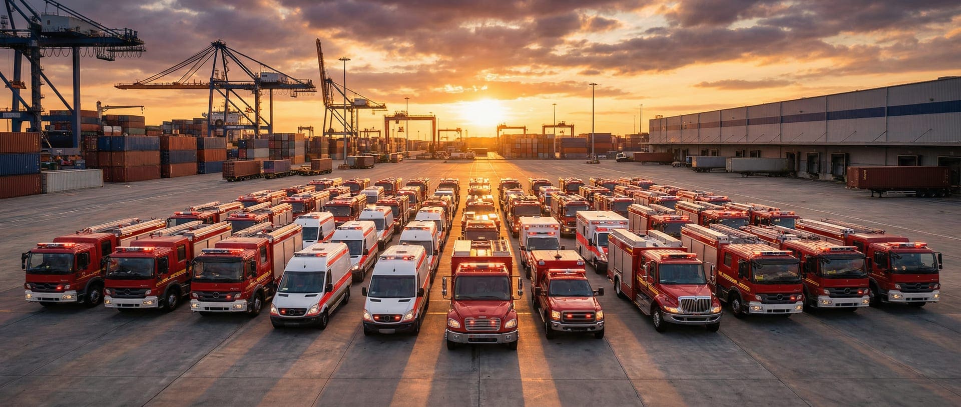 Emergency Vehicles shipping and transport
