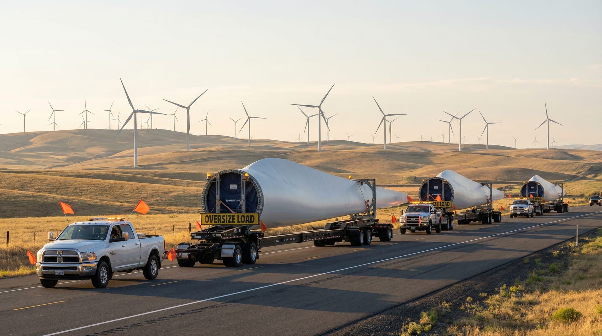 Wind Turbine Components shipping and transport
