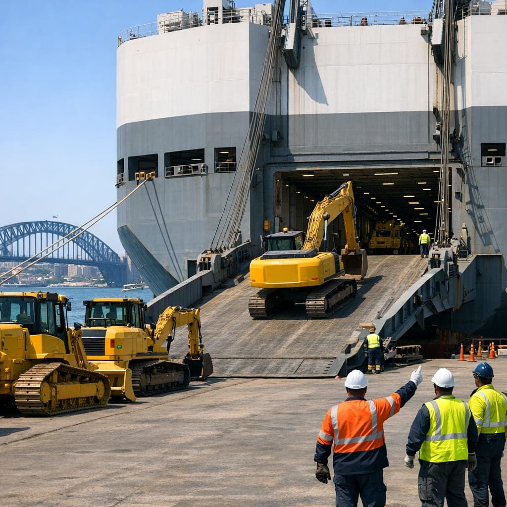 Project plan: a construction fleet to Australia