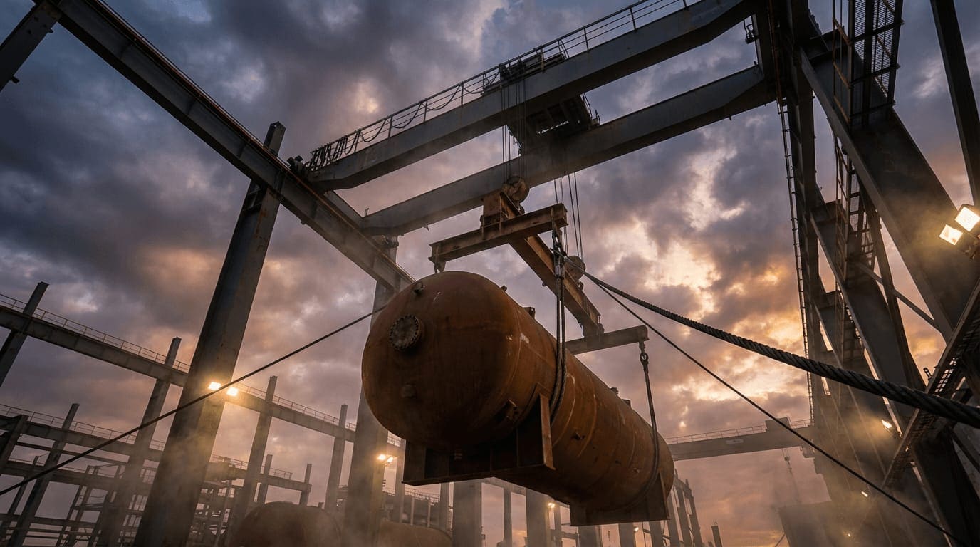 Export preparation, compliance and handling for machinery