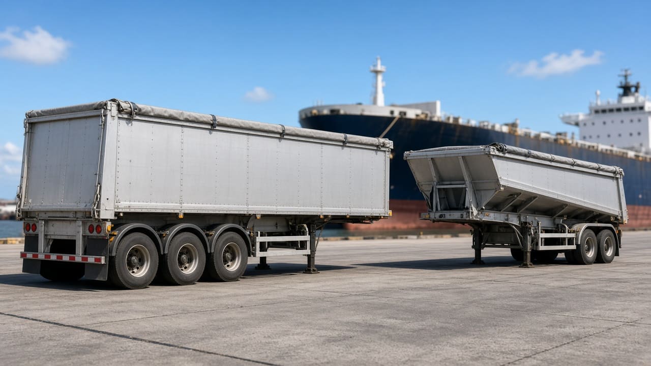 Dump Trailers shipping and transport