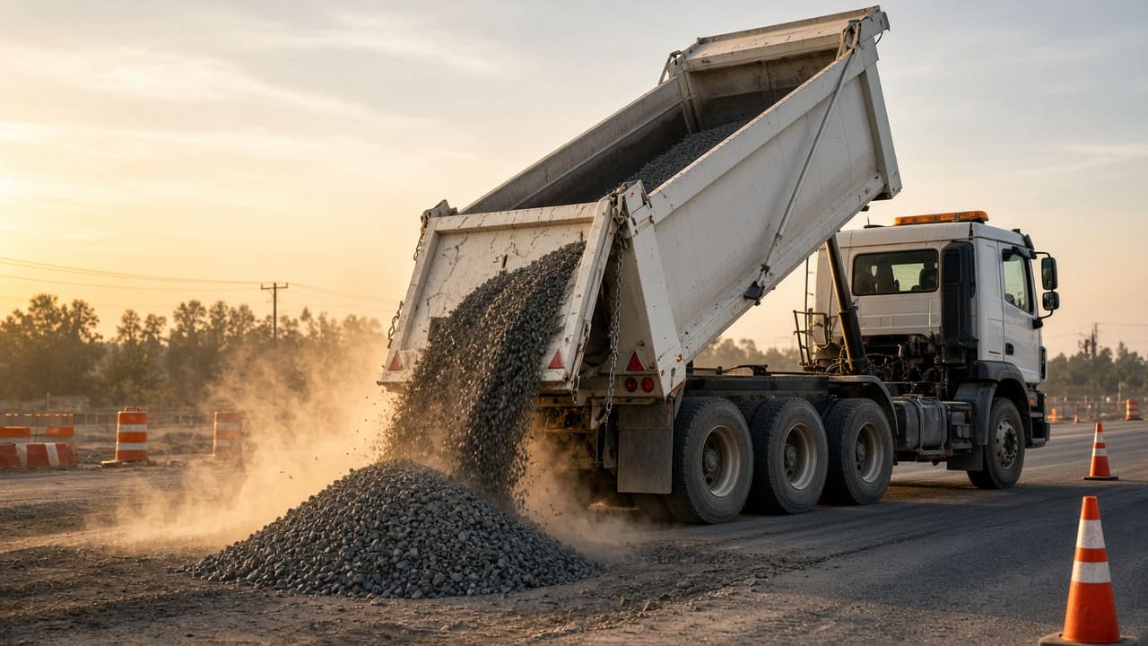 Dump Trucks shipping and transport
