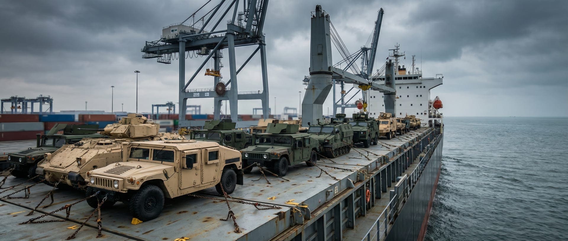 Military Vehicles shipping and transport