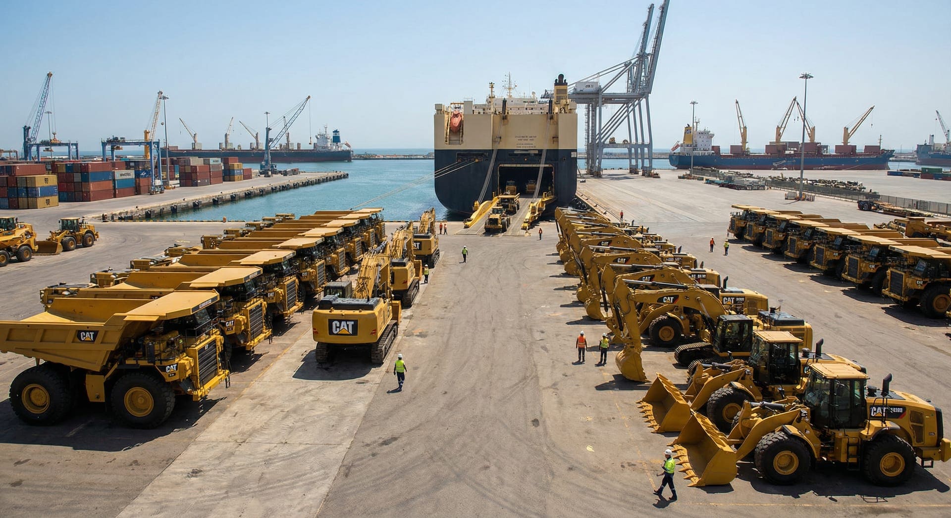 Project plan: haul trucks and drill rigs to a copper mine in Chile