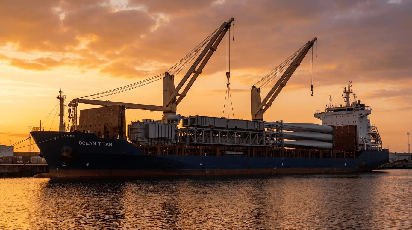 Breakbulk and vessel charter for heavy cargo