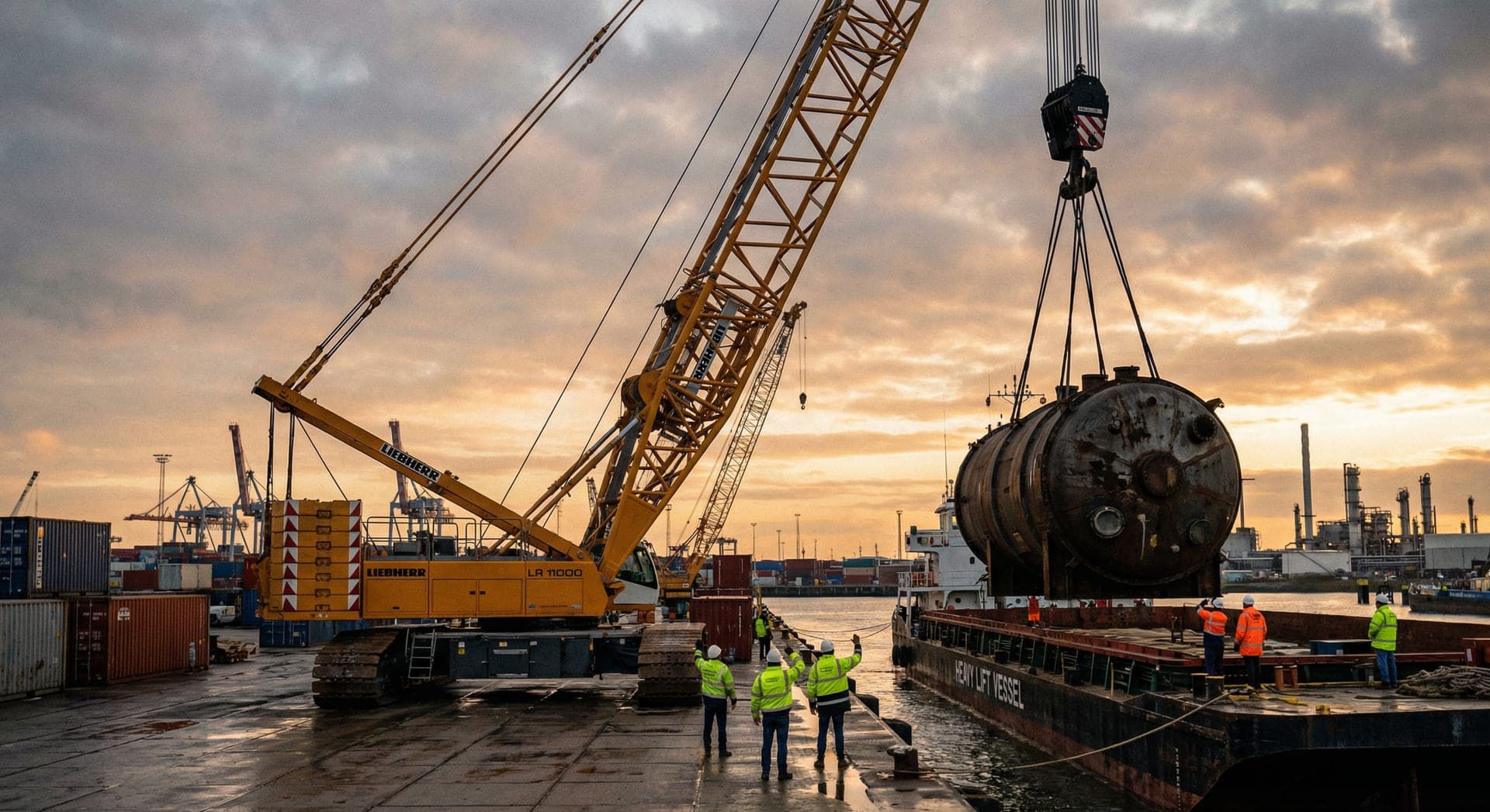 Heavy lift shipping for the heaviest pieces
